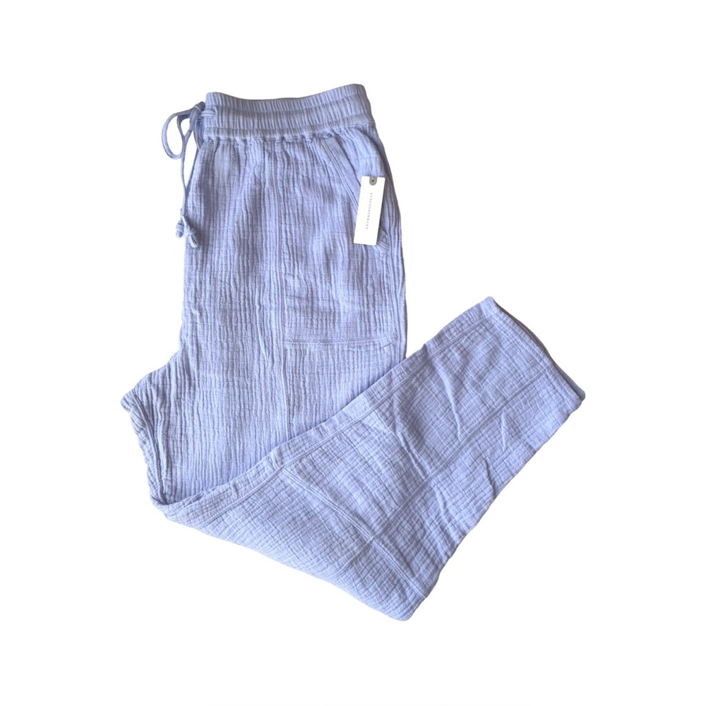 NWT Anthropologie Saturday Sunday Vera Gauzy Lounge Pants Medium 100% Cotton